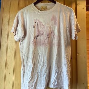 The mountain pink horse tshirt